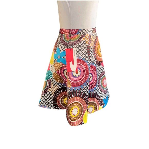 JNTWorld Sundance Retro Floral Design Skirt Women Size Large - Picture 5 of 9